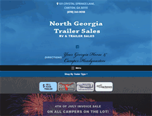 Tablet Screenshot of northgeorgiatrailers.com